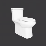 Cali One Piece Toilet Concealed Elongated Plus Height Bowl