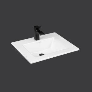 Loland Rectangular Drop-In Sink - Silo - Angled - With Faucet