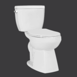 Vannes 4720BCVU Unlined Tank with Bowl Two Piece Toilet Silo Angled