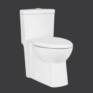 Manning 4710BHXU Unlined Tank  4710BHXU-TS Unlined Tank with Smooth Close Toilet Seat One Piece Toilet Silo Angled