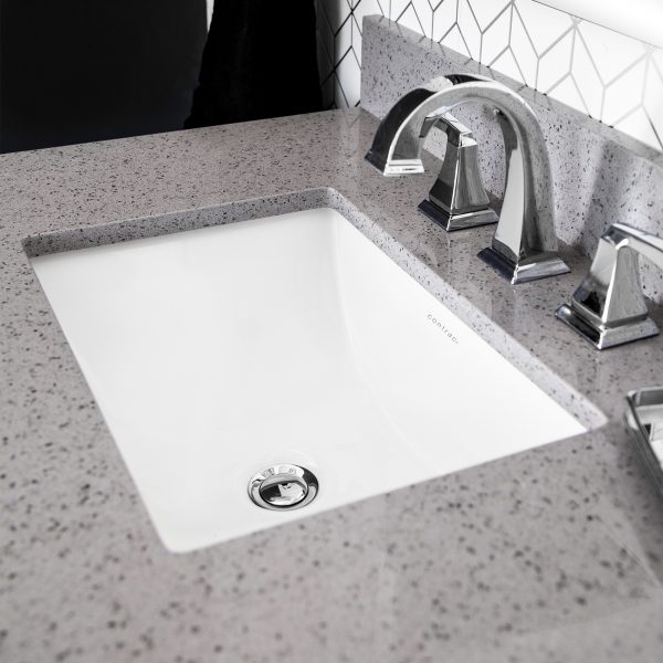 Emery 21½” W X 14″ D Rectangular Undermount Sink Soft White