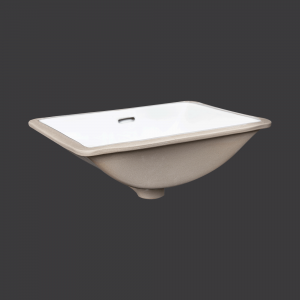 Emery 21½” W X 14″ D Rectangular Undermount Sink Soft White