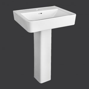 Pineview Pedestal Sink Soft White