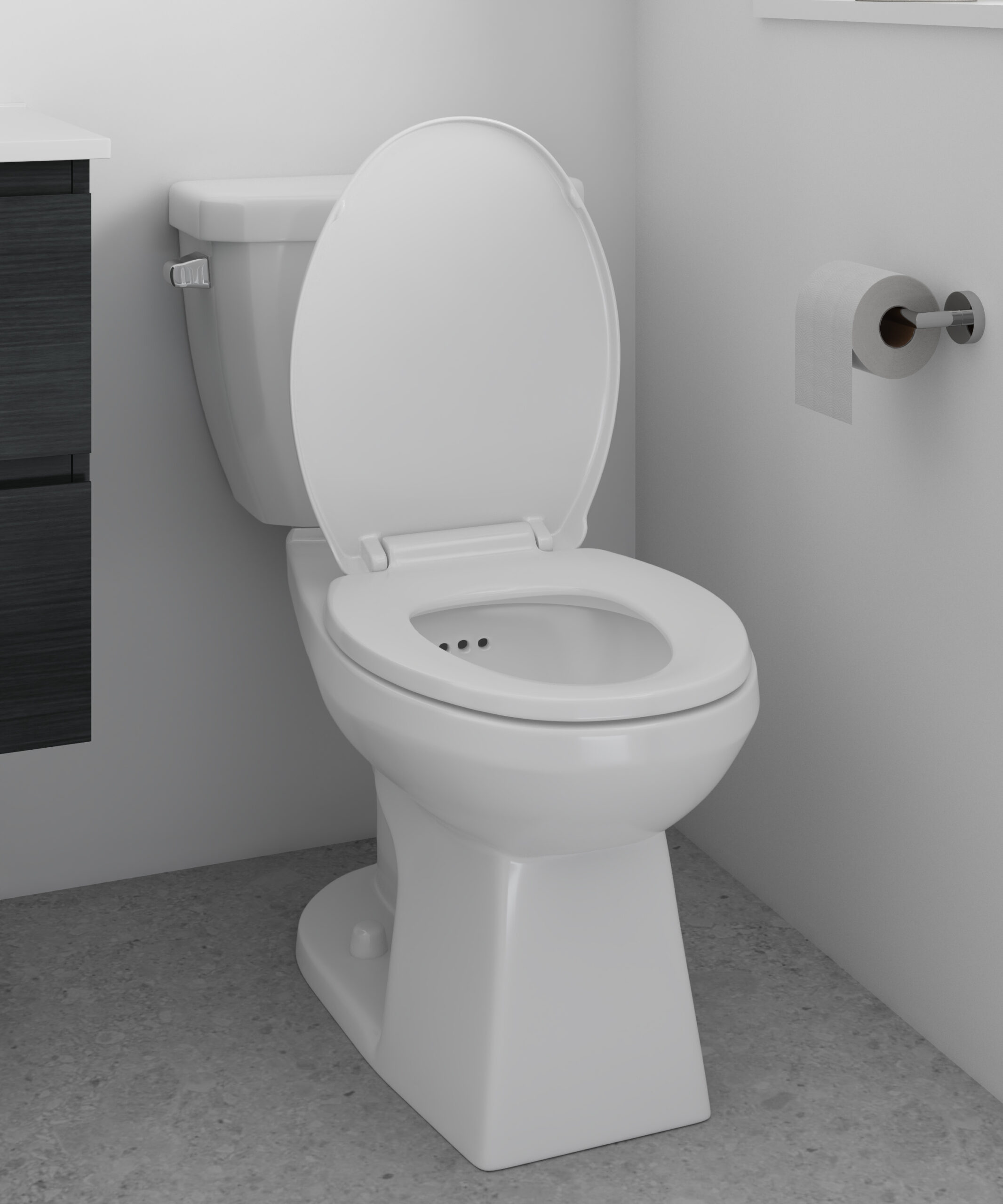 Cody FLUSH GUARD Toilet - 4720FGEVU - Closeup Angle View Room Scene