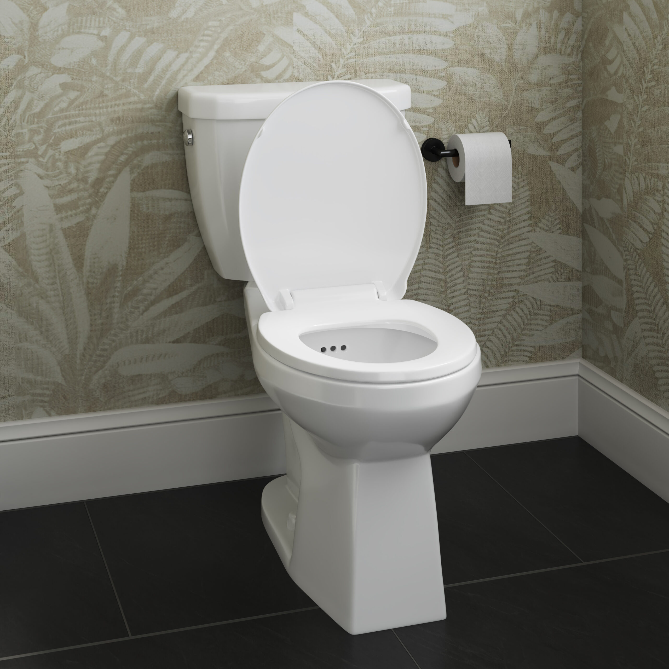 Keaton Flush Guard Toilet - 4740FGFXU - Closeup Angle View Room Scene